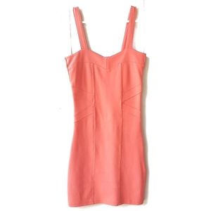 COTTON ON Peach Sleeveless Sweetheart Neckline Form Fitting Mini Dress Size XS
